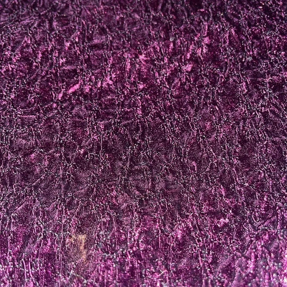 Vintage Circle T Western Purple Velvet Long Sleeve Smocked Maxi Dress XS S - Picture 11 of 11